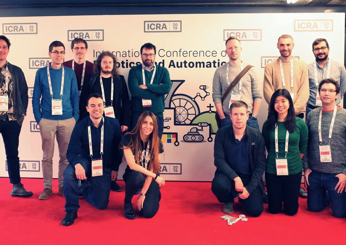 A group photo at the ICRA conference in 2019