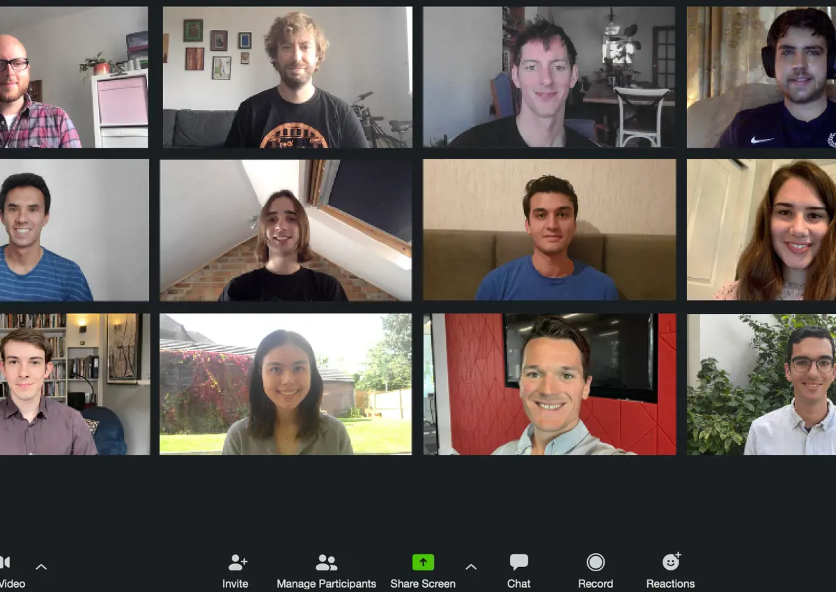 GOALS group team video call.