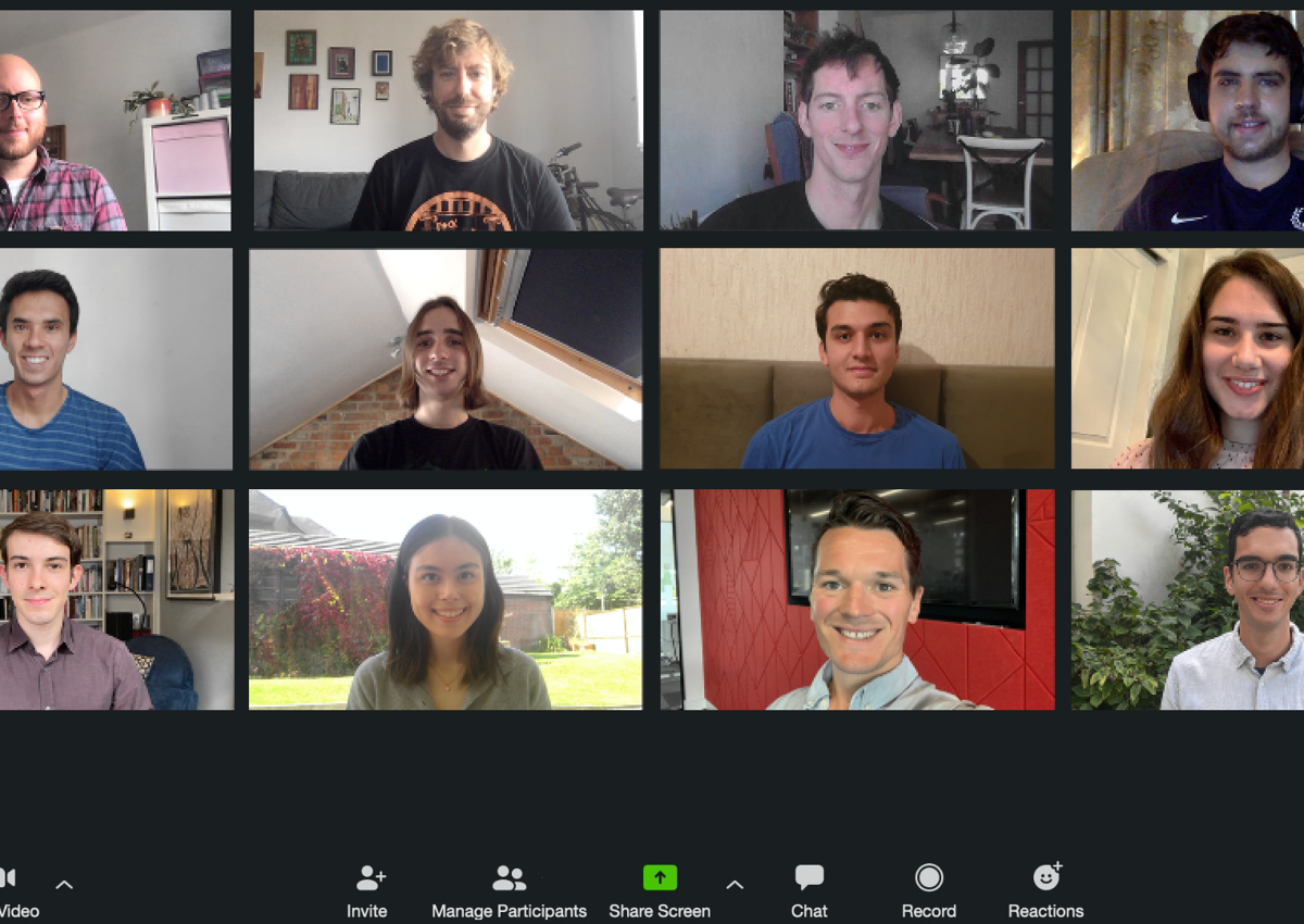 GOALS group team video call.