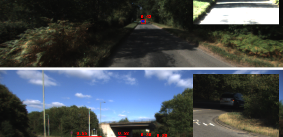 street view camera showing Distant Vehicle Detection. 