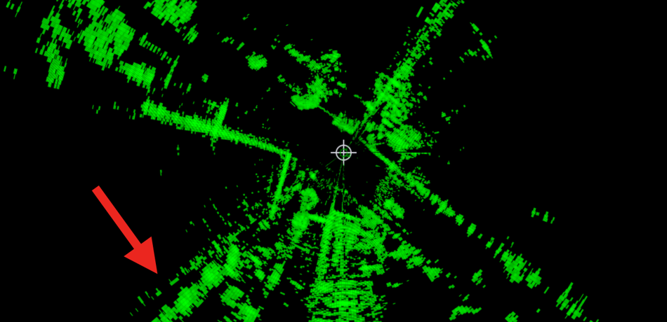 radar image. 