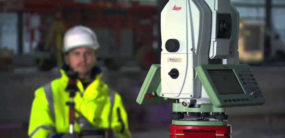Leica Total Station and Scanner. 